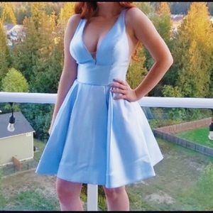 ✨SOLD✨ Blue Sherri Hill homecoming dress 52197